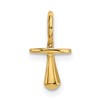 10K Polished 3-D Pacifier Charm