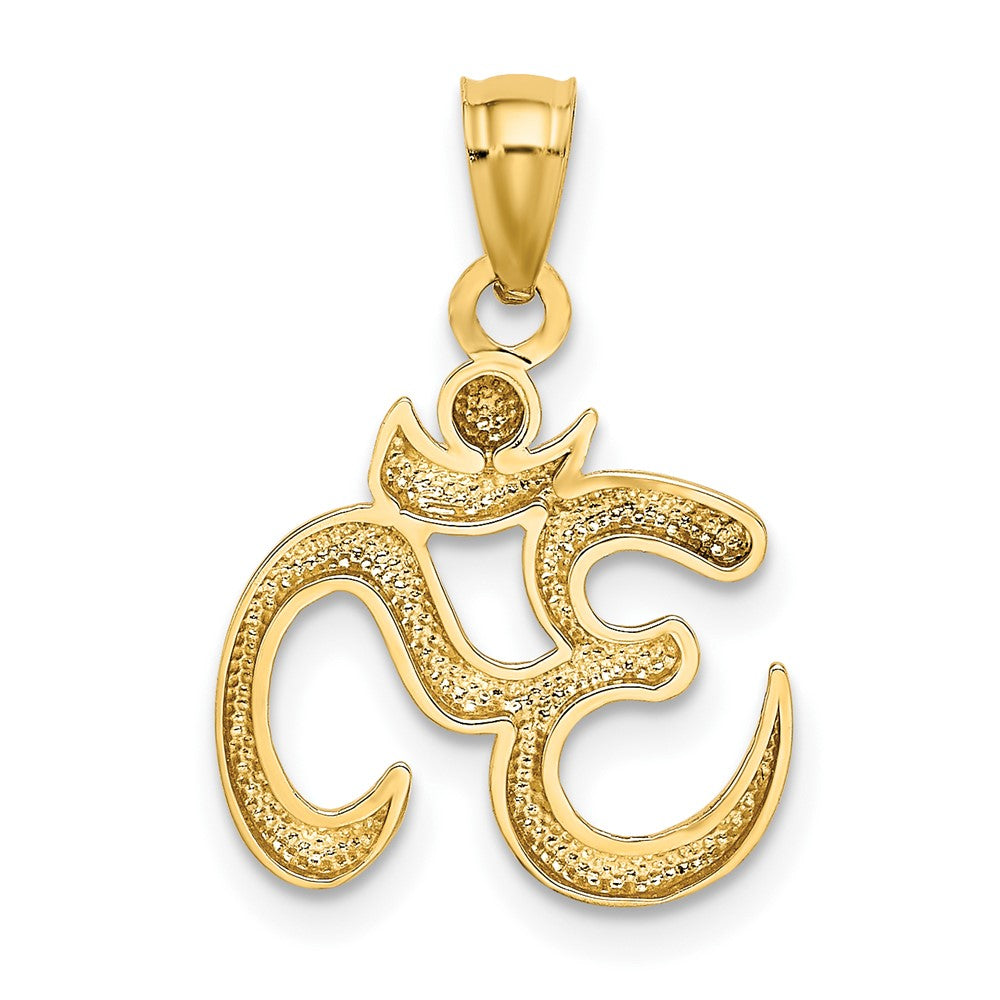10k Polished Om Symbol Pendant