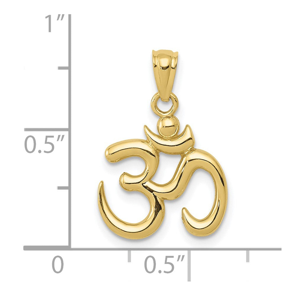 10k Polished Om Symbol Pendant