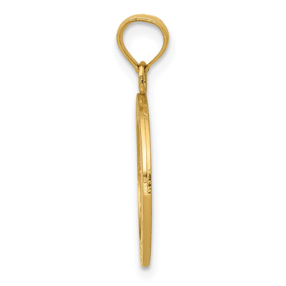 10k Saint Michael Round Medal Pendant
