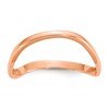 10K Rose Gold Polished Wave Fashion Size 9 Thumb Ring