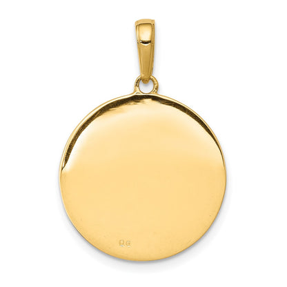 10k Saint Anthony Round Medal Pendant