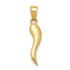 10k Italian Horn Pendant