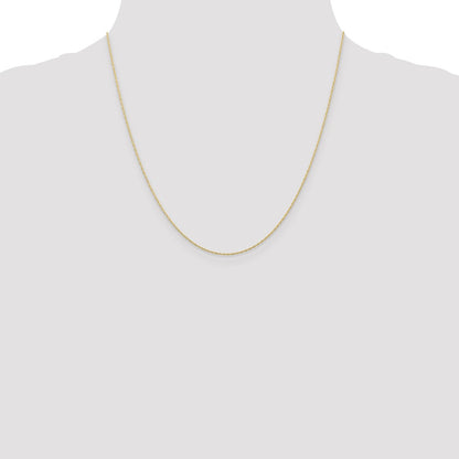 10k .5mm Carded Cable Rope Chain