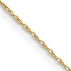 10k .5mm Carded Cable Rope Chain