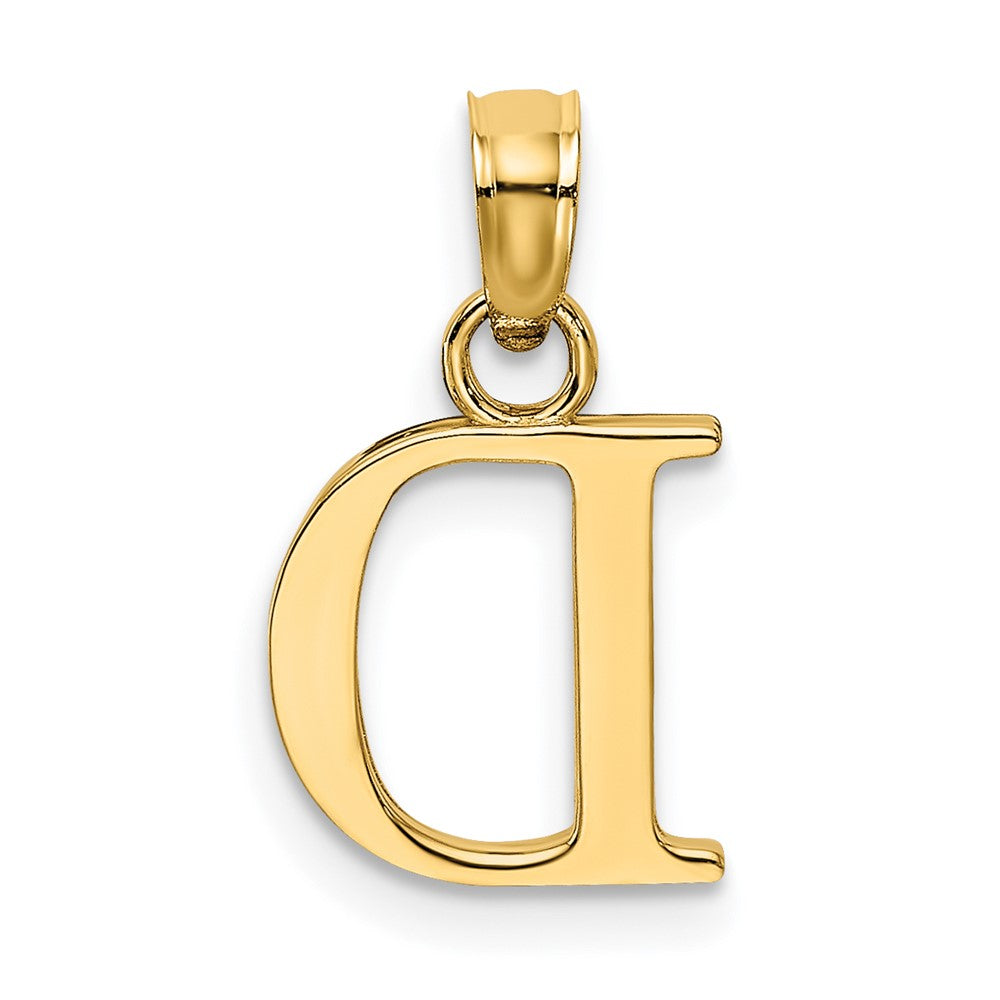 10K Polished Block Initial D Charm