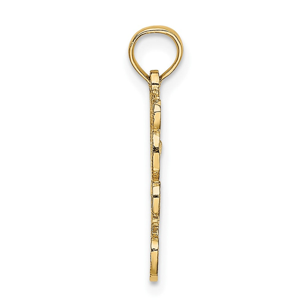 10K Cut-Out Teddy Bear Charm