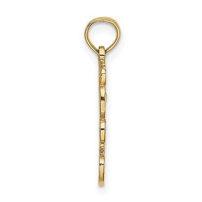 10K Cut-Out Teddy Bear Charm