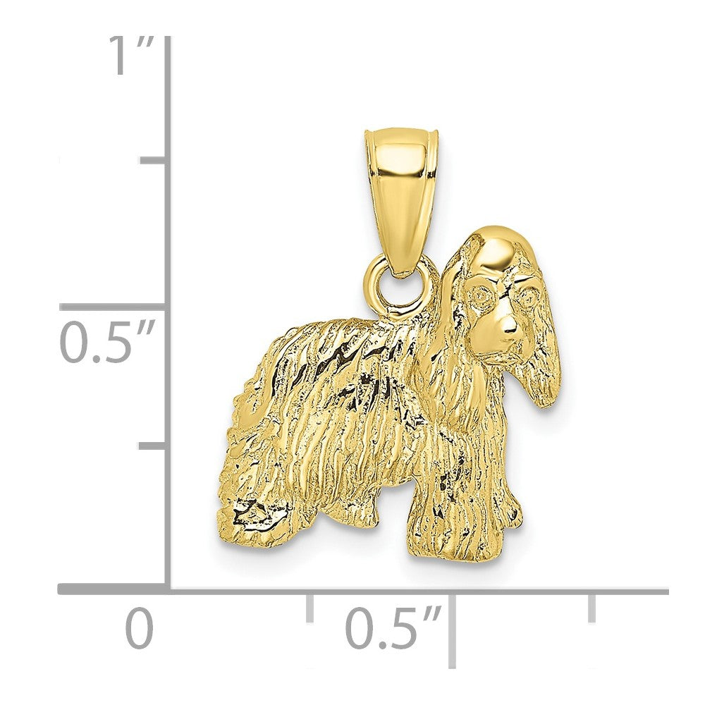 10K 2-D Cocker Spaniel Dog Charm