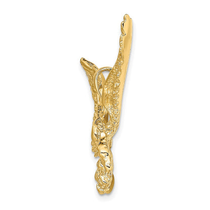 10K Eagle with Beak Touching Claws Charm