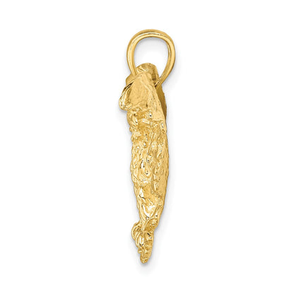 10K Eagle with Wings Spread Charm
