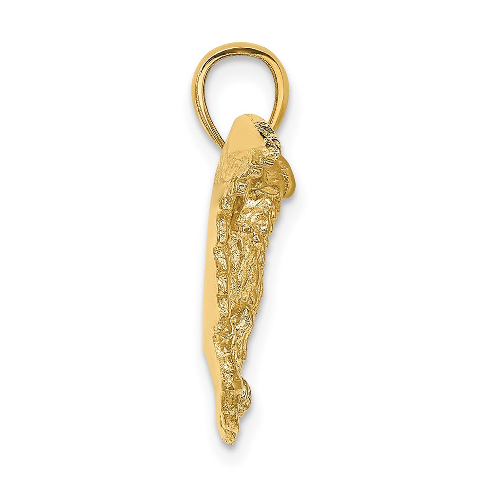 10K Eagle with Wings Spread Charm