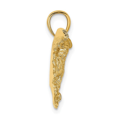 10K Eagle with Wings Spread Charm