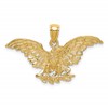 10K Eagle with Wings Spread Charm