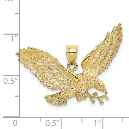 10K Eagle with Beak Touching Claws Charm