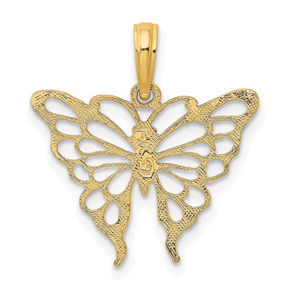 10K Cut-out Butterfly Charm