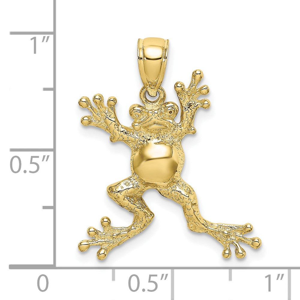 10K 2-D Frog with Pot Belly Charm