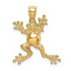 10K 2-D Frog with Pot Belly Charm
