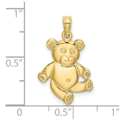 10k Reversible Teddy Bear Charm