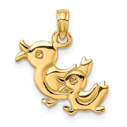 10K Reversible Two Ducks Charm