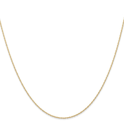 10k .6 mm Carded Cable Rope Chain