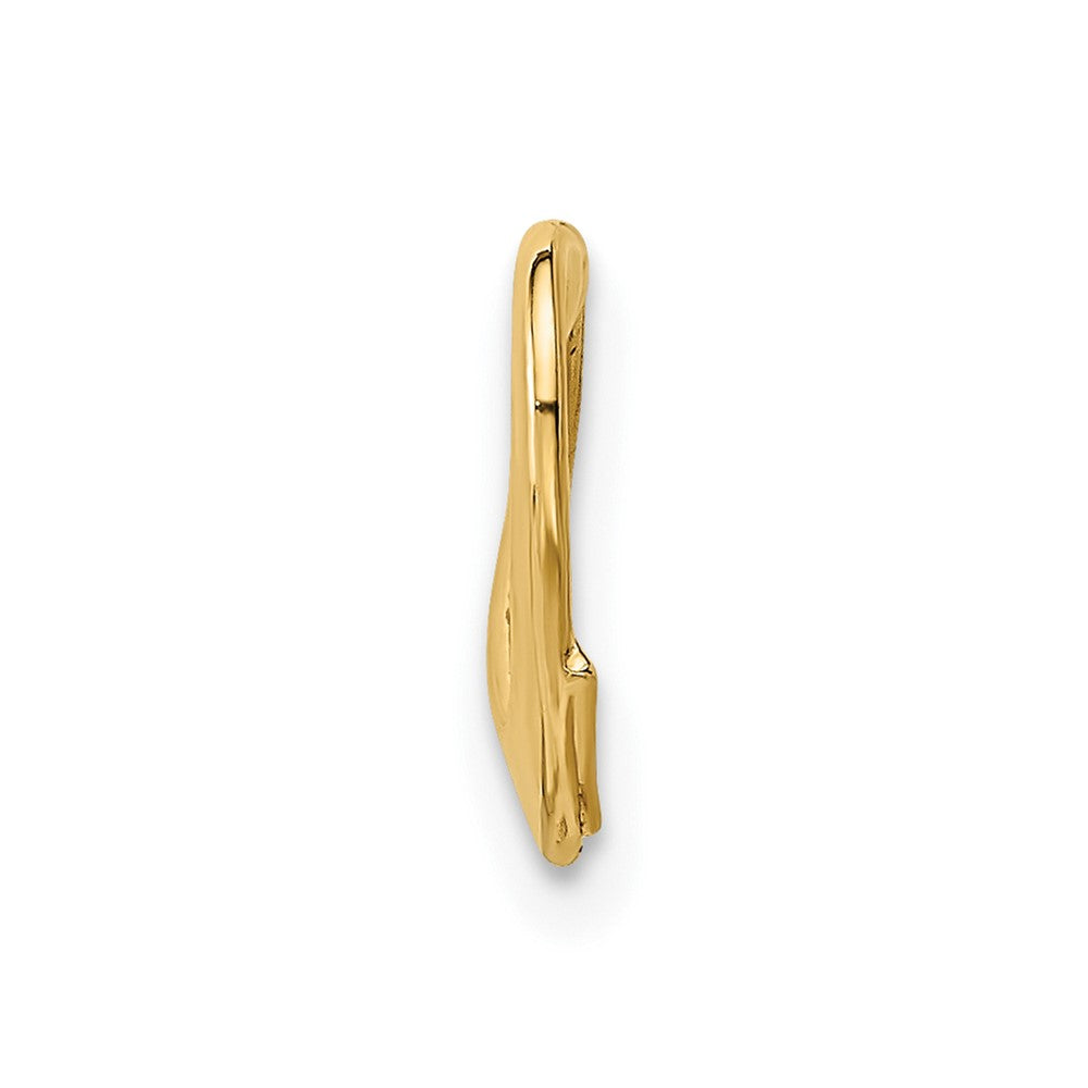 10K 11mm Small Floating Heart Chain Slide