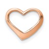 10K Rose Gold 11mm Small Floating Heart Chain Slide