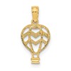 10K Cut-Out Flat Hot Air Balloon Charm