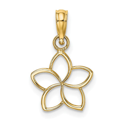 10k Cut-Out Flower Charm