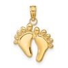 10K Double Feet Hang Ten Style Charm