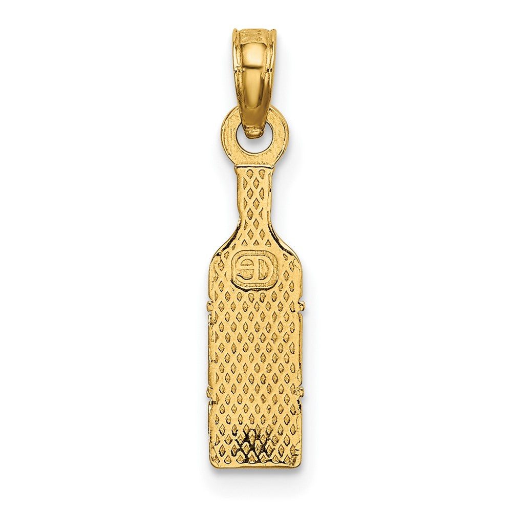 10K VINO Wine Bottle Charm