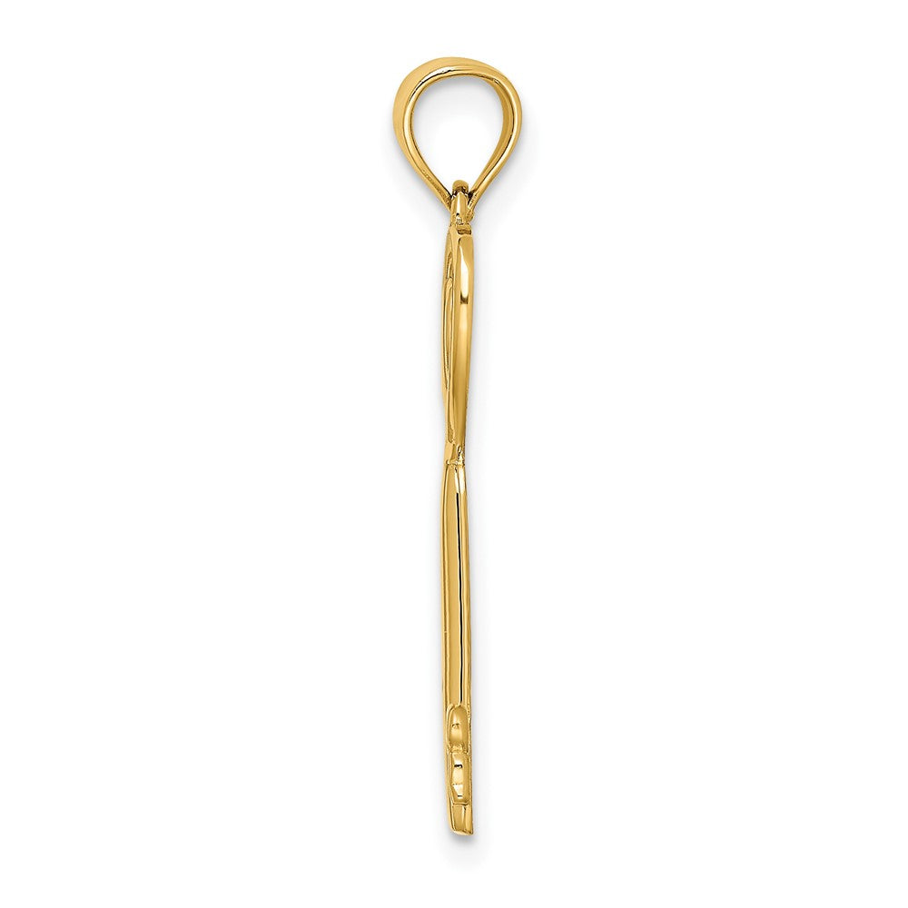 10K Key with Heart Sweet 16 Charm