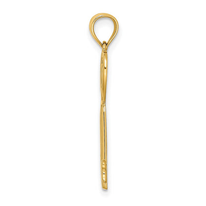 10K Key with Heart Sweet 16 Charm