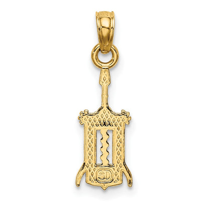 10K Wine Opener Charm