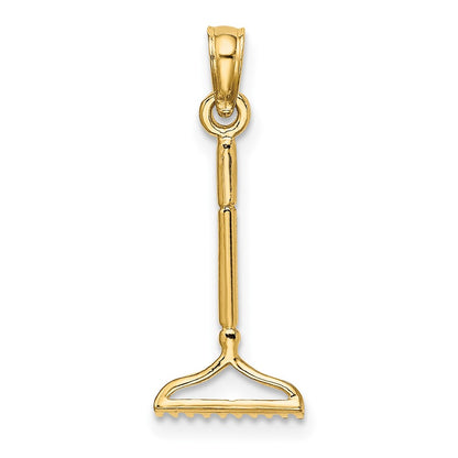 10K 3-D Landscape Rake Garden Tool Charm