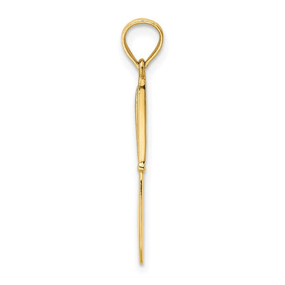 10K 3-D Polished Table Knife Charm