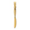 10K 3-D Polished Table Knife Charm