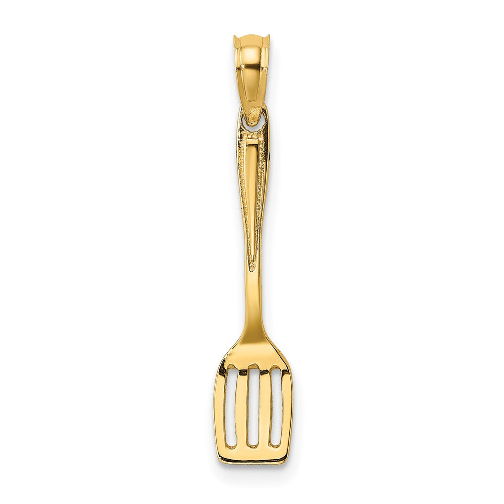 10K 3-D Polished Spatula Charm