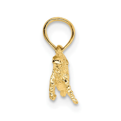 10K 2-D Whale Charm