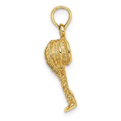 10K 2-D Palm Tree with Coconuts Charm
