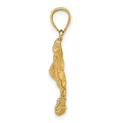 10K 2-D Spotted Eagle Ray with Holes Charm