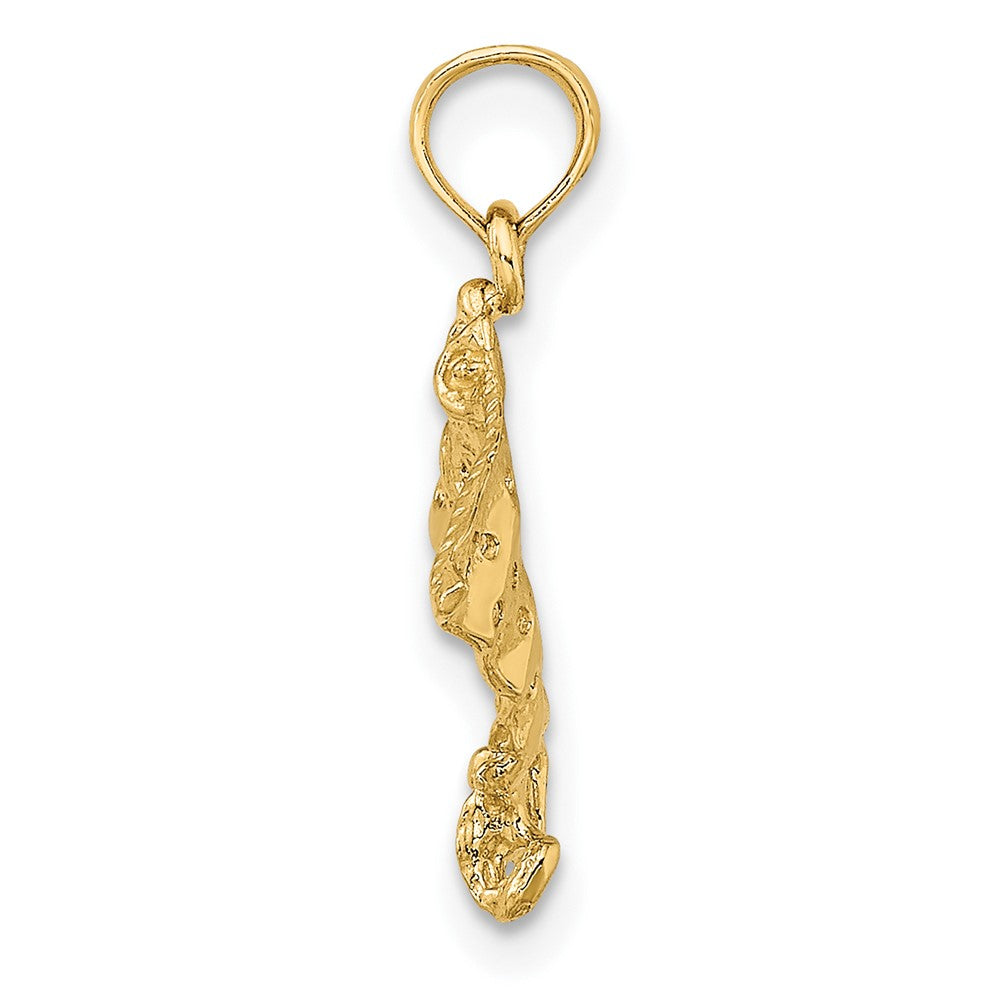 10K 2-D Spotted Eagle Ray with Holes Charm