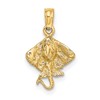 10K Stingray Charm