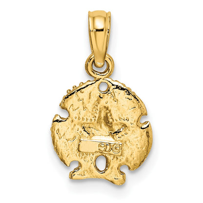 10K Sand Dollar Charm