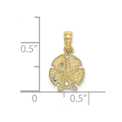 10K Sand Dollar Charm