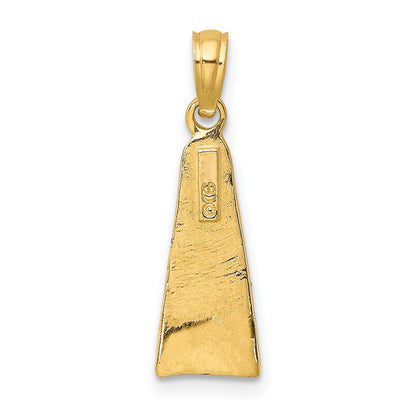 10K Scuba Flipper Charm