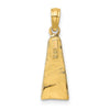 10K Scuba Flipper Charm
