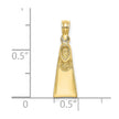 10K Scuba Flipper Charm
