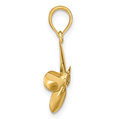10K 3-D with 4 Blades Propeller Charm