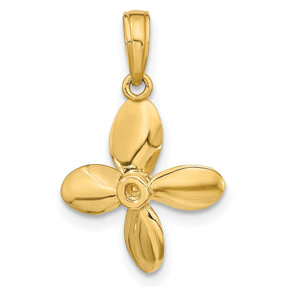 10K 3-D with 4 Blades Propeller Charm